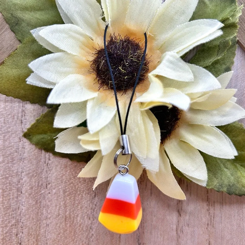 Candy Corn Phone Charm